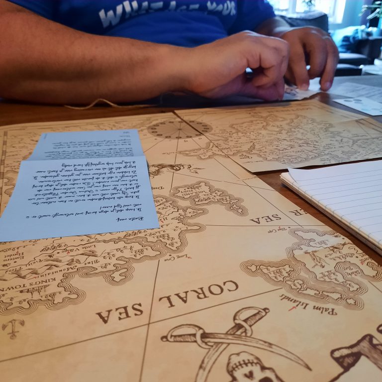 escape room spel per post