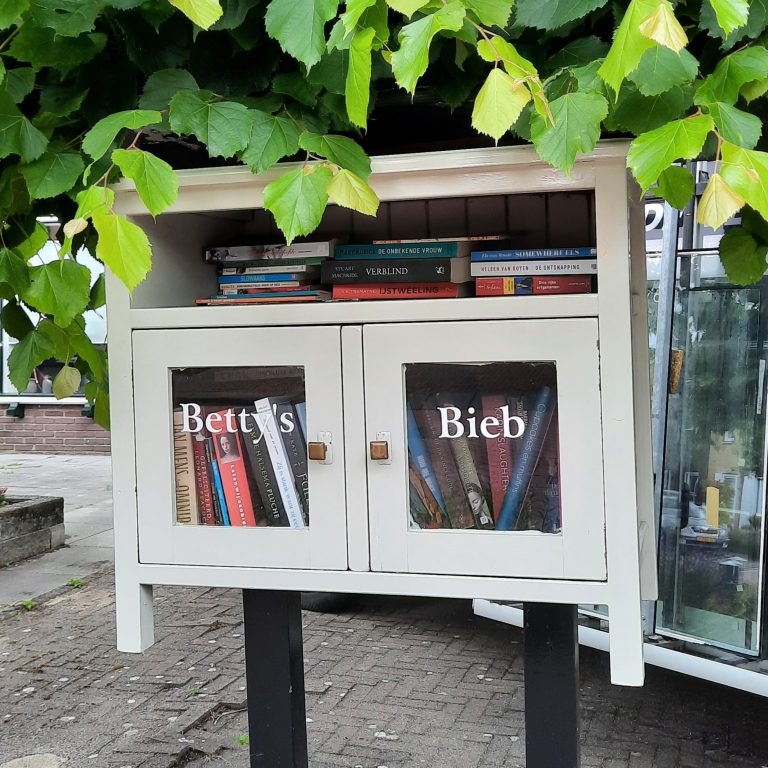witte minibieb in Ede Zuid met de naam Betty's bieb