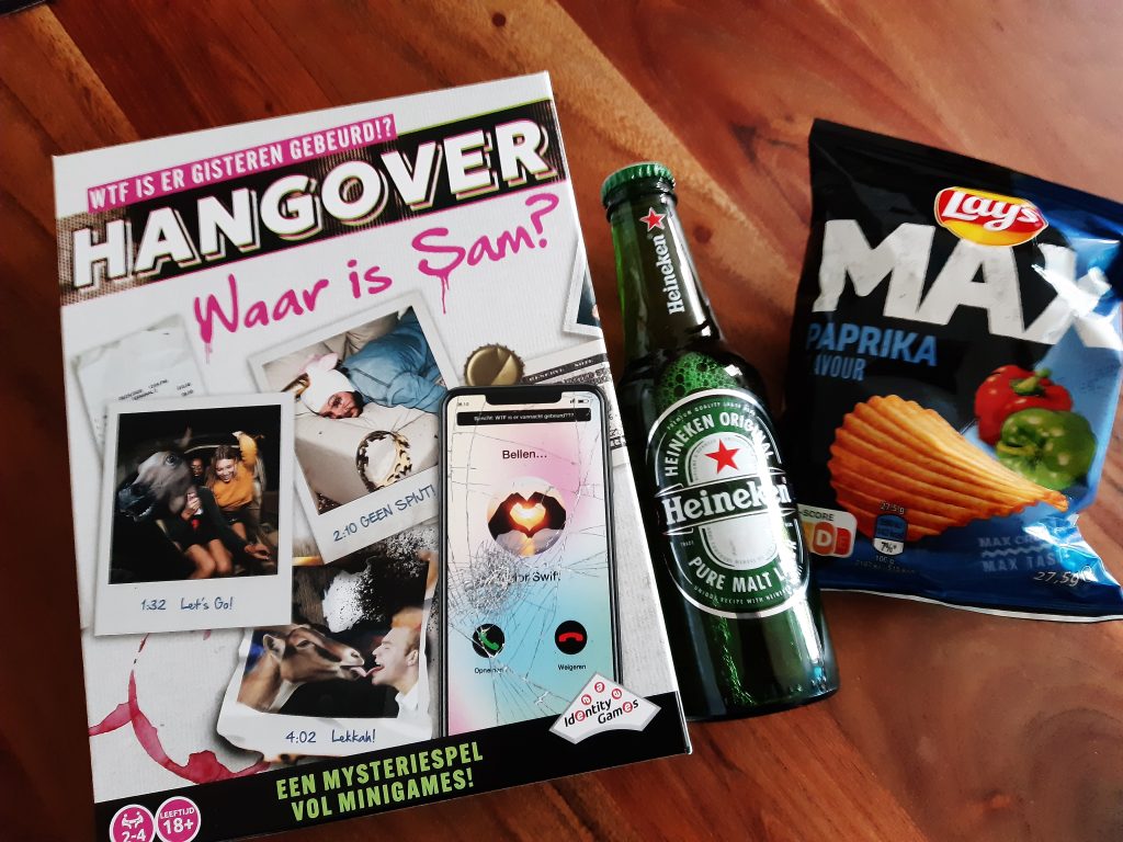 nieuw spel 2025: Hangover Waar is Sam van Identity Games