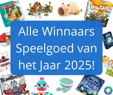 Overzicht winnaars beste speelgoed van het jaar 2025