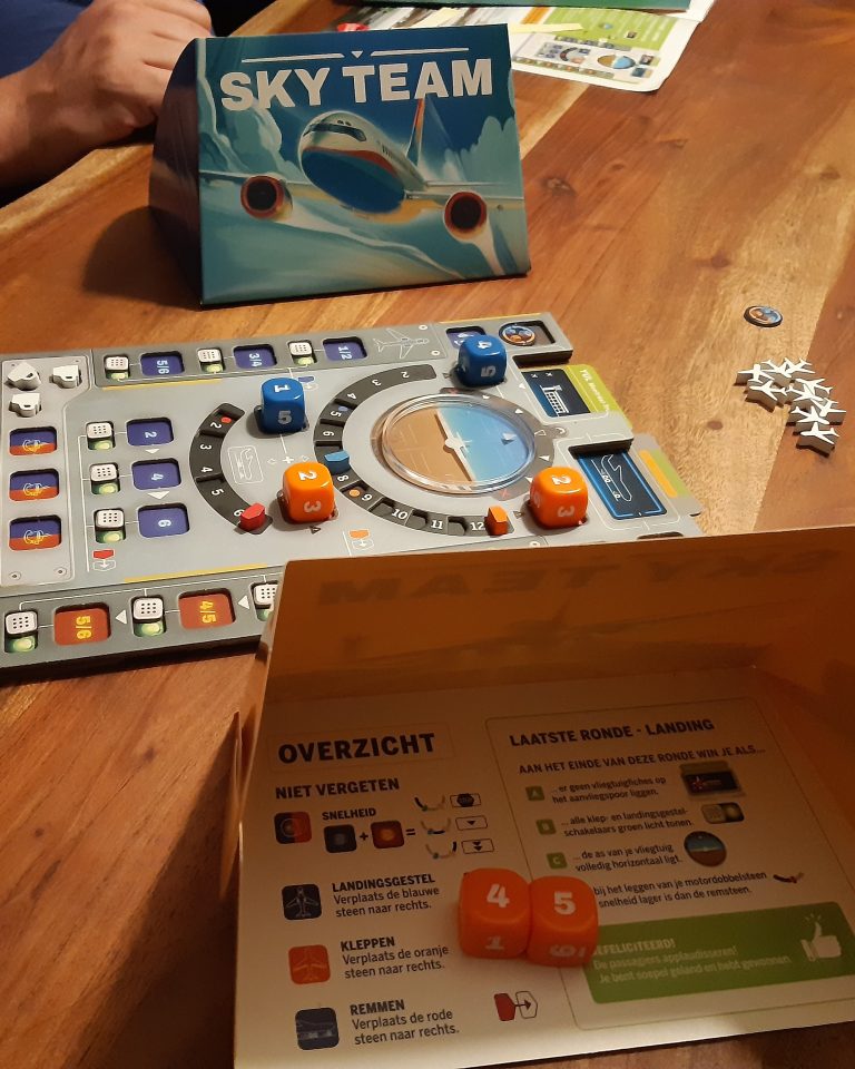 Sky team terwijl wij het aan het spelen zijn