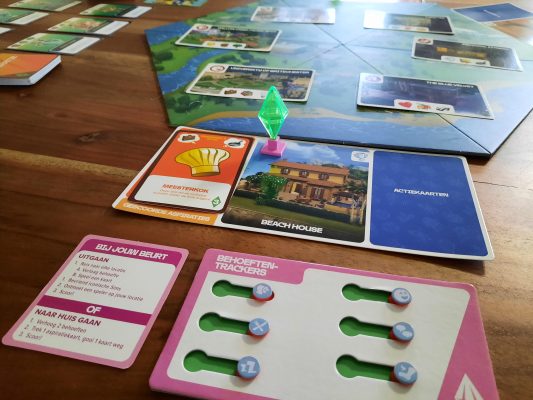 Jouw Sim is er klaar voor: behoeftentracker, eigen huis, eigen pion en eerste aspiratiekaart liggen klaar. Wat ga je nu doen?
