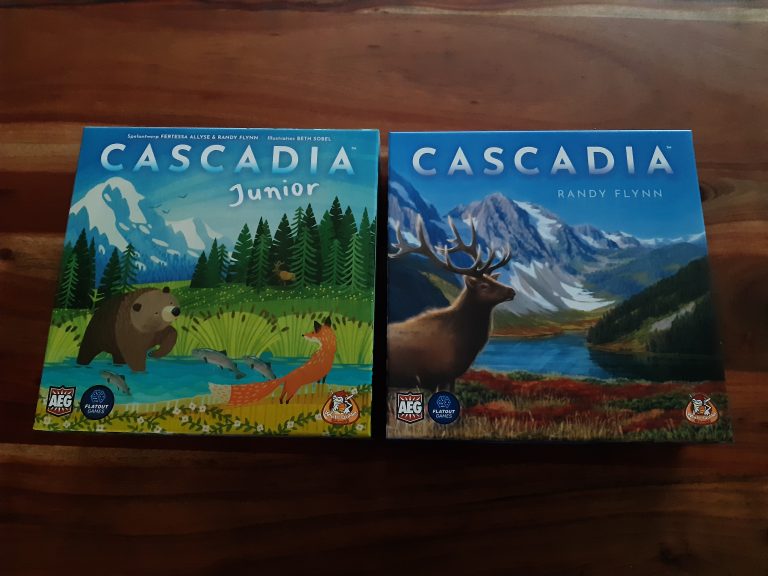 De spellendoos van Cascadia Junior en Cascadia