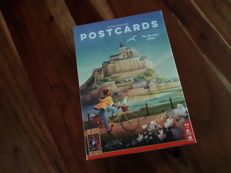 nieuw bordspel Postcards van 999 Games