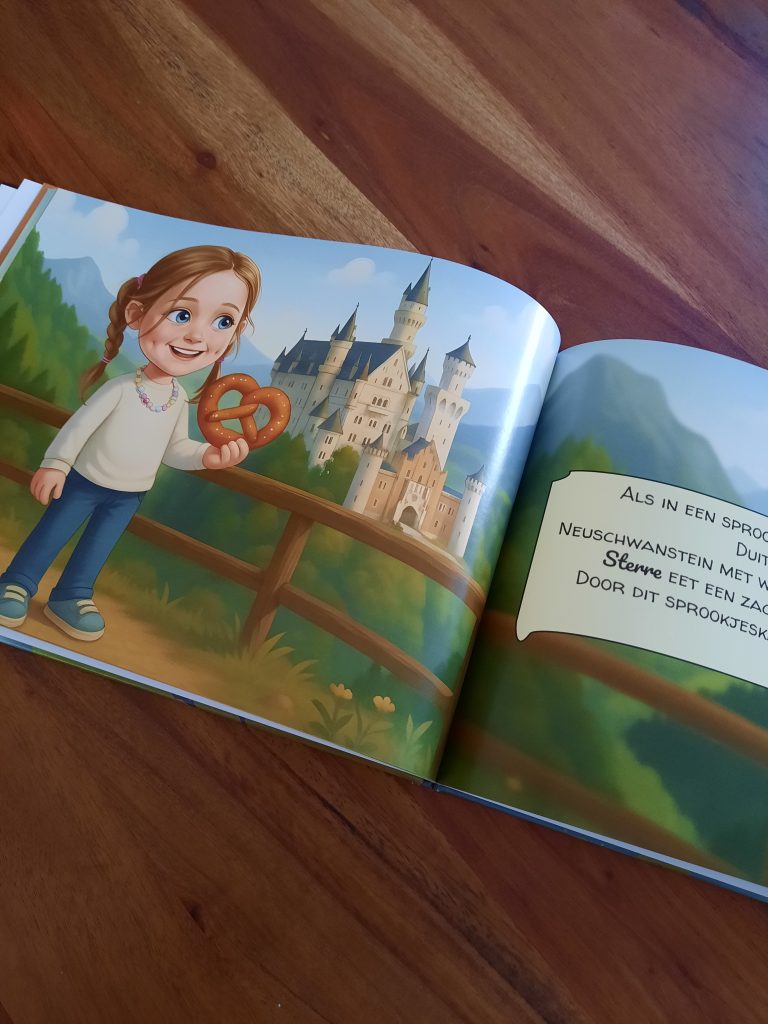 Gepersonaliseerd boek van Yousha met meisje in Duitsland