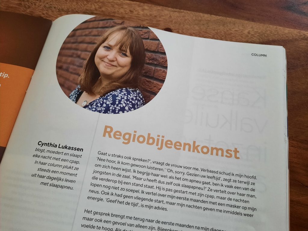 Cynthia Lukassen over regiobijeenkomst van stichting slaapapneu van de apneuvereniging