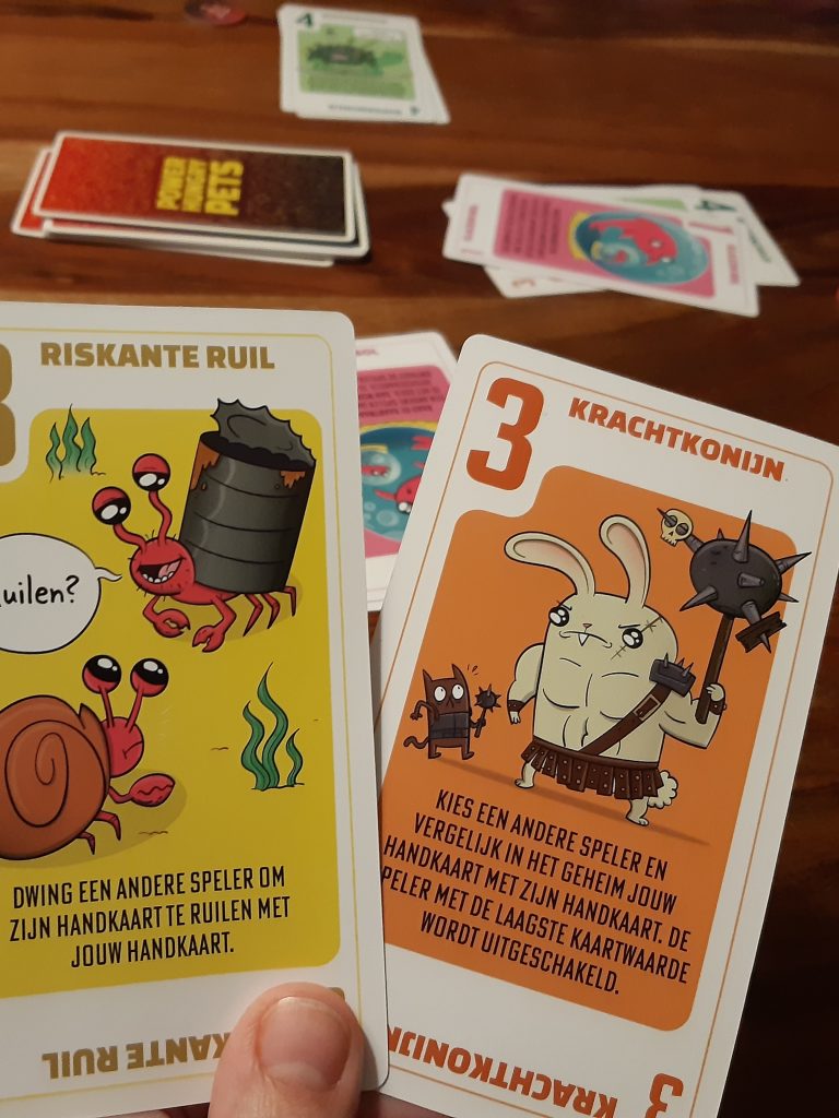 power hungry pets kaarten krachtkonijn en riskante ruil