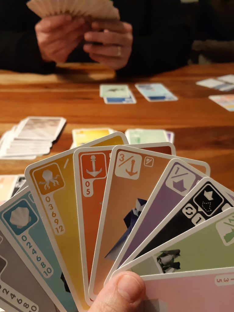 kaartspel sea salt and paper aan het spelen